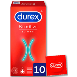 durex preservativo sensitivo slim fit 1o unidades proteccion ets prevencion embarazo