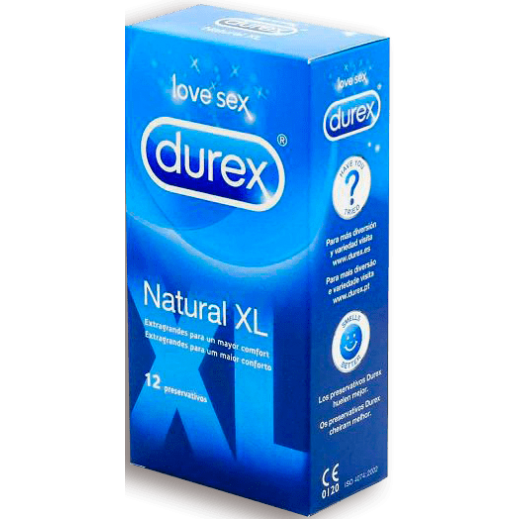PRESERVATIVO DUREX NATURAL XL