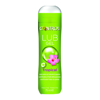 lubricante control sabor tropical compatible con preservativo