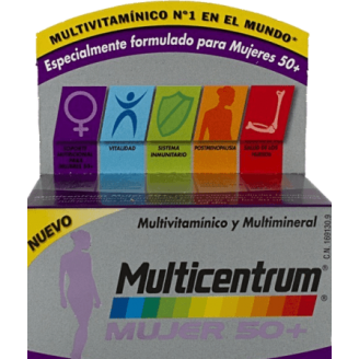 multicentrum vitaminas para mujeres mayores de 50 años uno al dia