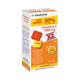 vitamina c arkovital 1 gr refuerza las defensas indicado en gripes y catarros