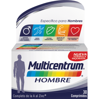 complejo vitaminico multicentrum hombre tomar uno al dia no superar la dosis diaria recomendada