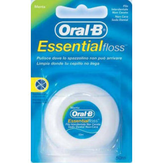 oral b essential floss seda dental con cera