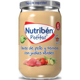 POTITO NUTRIBEN GUISO DE POLLO Y TERNERA CON JUDÍAS VERDES 235 GR.