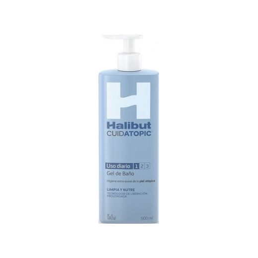 Halibut gel de baño indicado para pieles atópicas uso diario