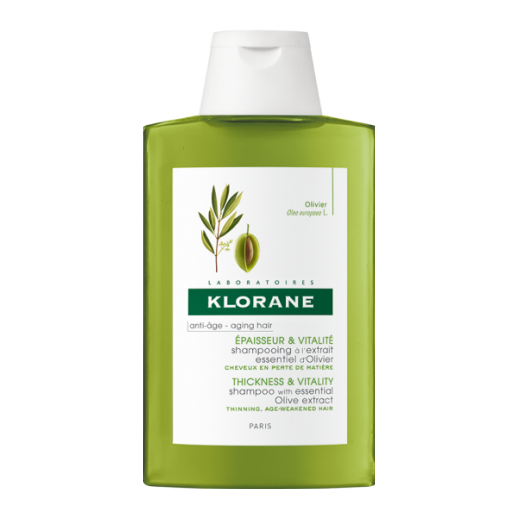 Klorane champú al extracto de oliva para dar grosor y vitalidad a tu pelo. 400 ml.