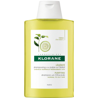 Klorane champú a la cidra para cabello normal con tendencia grasa