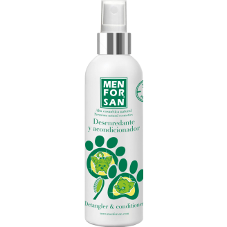 Spray desenredante y acondicionador para el pelo de los perros y los gatos