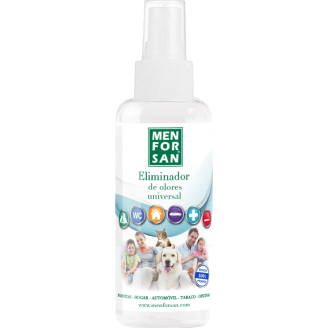 Spray para eliminar de raíz los malos olores de la casa producidos por mascotas.