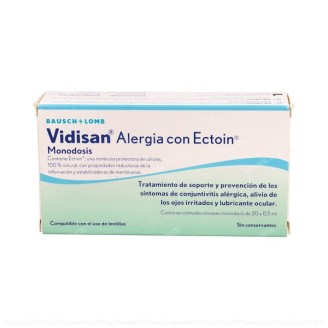 VIDISAN ALERGIA CON ECTOIN...