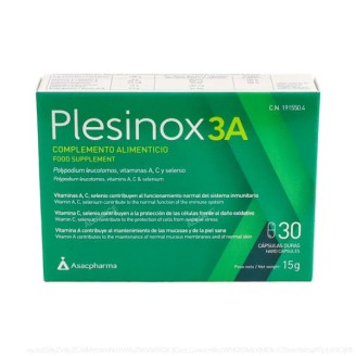 PLESINOX 3A 30 CAPSULAS