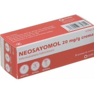 Neosayomol crema para picaduras de insectos