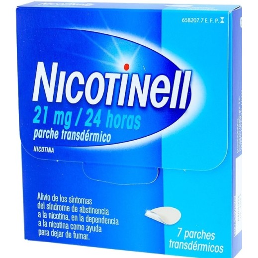 Nicotinell 7 parches de 21 mg para ayudar a dejar de fumar