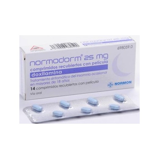 Comprimidos de doxilamina para inducir el sueño a partir de 18 años