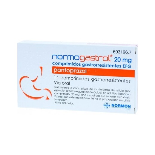 Protector de estómago compuesto de pantoprazol 20 mg