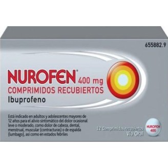 Comprimidos de 400 mg de ibuprofeno