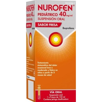 Jarabe de ibuprofeno sabor fresa