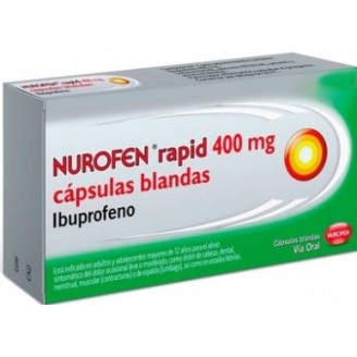 cápsulas de ibuprofeno de 400 mg de rápida absorción