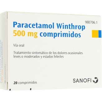 Comprimidos de paracetamol para molestias leves y moderadas