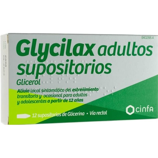 SUPOSITORIOS GLICERINA MICRALAX ADULTOS 2.25 G 12 SUPOSITORIOS