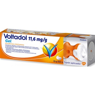 Voltadol gel 11.6 mg a base de diclofenaco con aplicador. Para dolores musculares, calambres, etc.