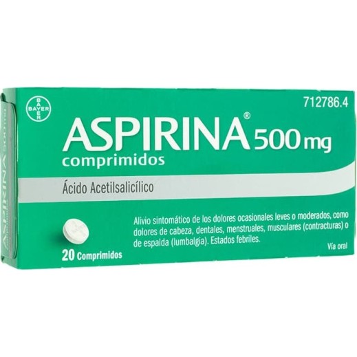 ASPIRINA 500 MG 20 COMPRIMIDOS