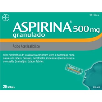 ASPIRINA 500 MG SOBRES
