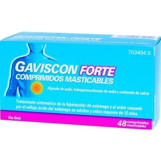 GAVISCON FORTE COMPRIMIDOS MASTICABLES