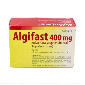 ALGIFAST 400 mg 12 SOBRES...