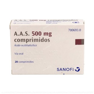 A.A.S. 500 mg 20 COMPRIMIDOS