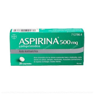 ASPIRINA 500 mg 20 COMPRIMIDOS