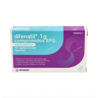 DIFENATIL 1 g 10 COMPRIMIDOS