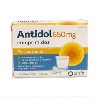 ANTIDOL 650 mg 20 COMPRIMIDOS
